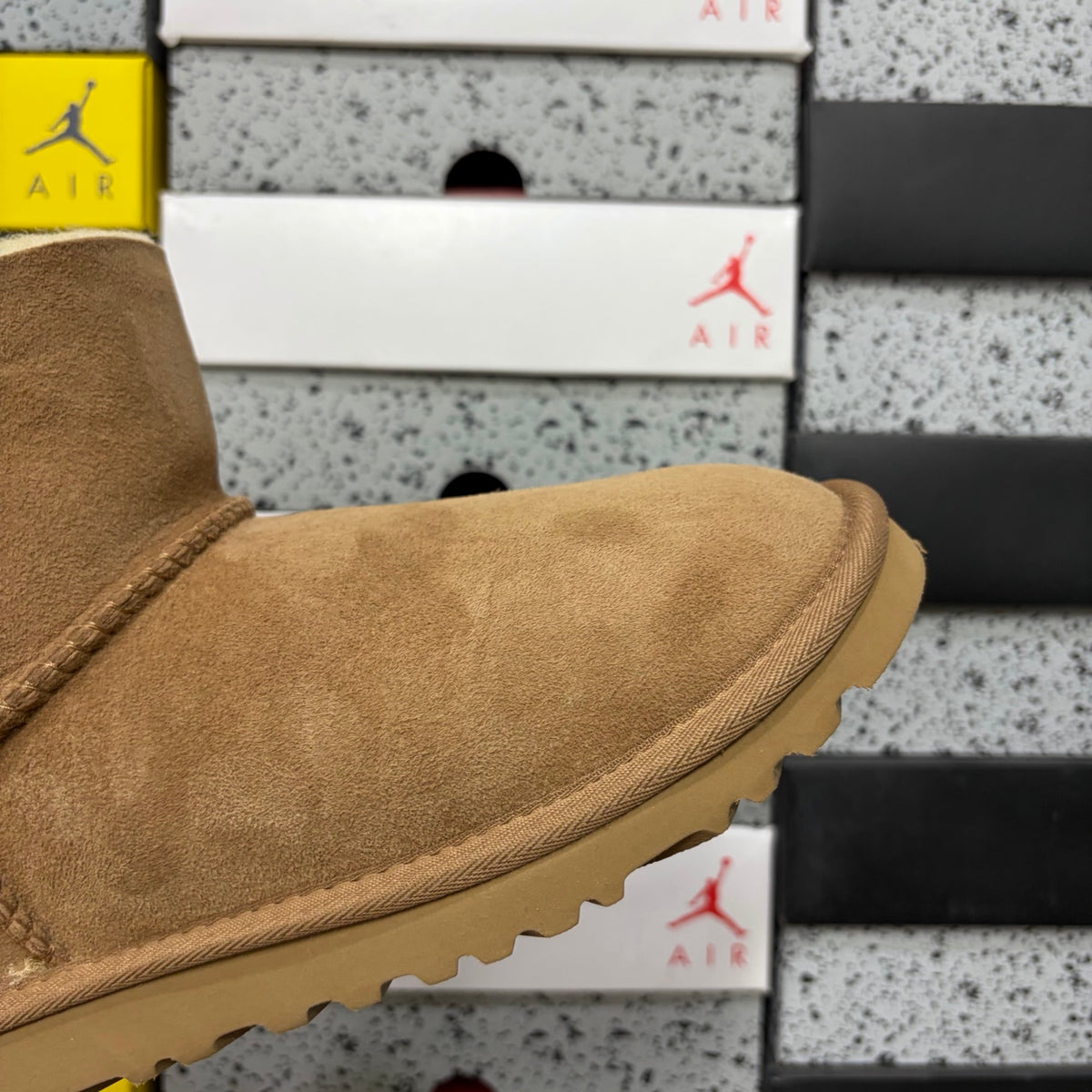 UGG Button-Detail Mid-Calf Boots in Chestnut