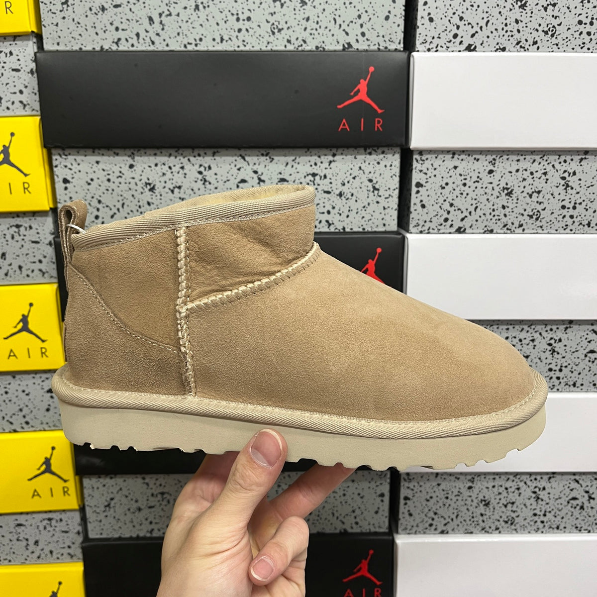 UGG Mini Ankle Boots in Sand – Style W1116109