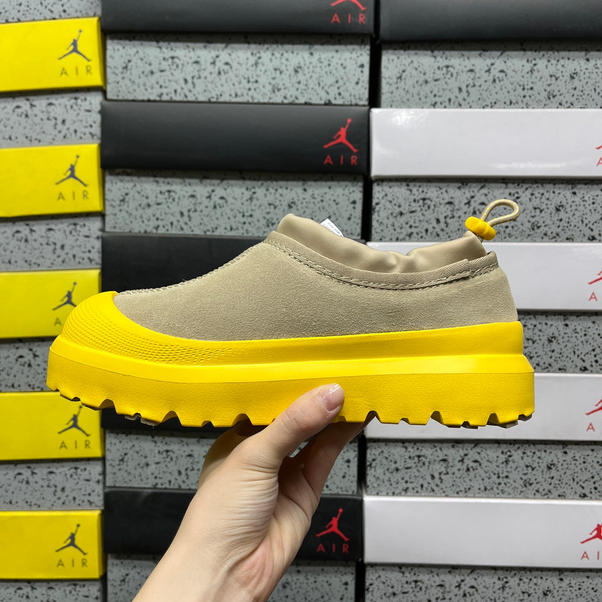 UGG Toggle Slip-On Shoes in Beige & Yellow