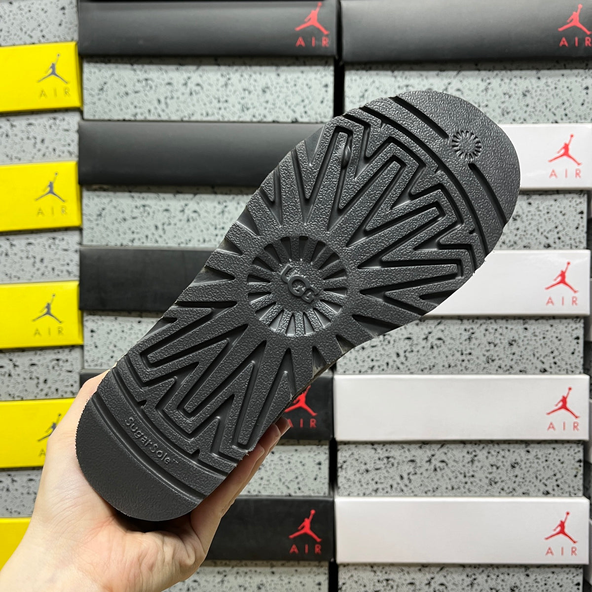 UGG Ultra Mini Platform Boots in Grey