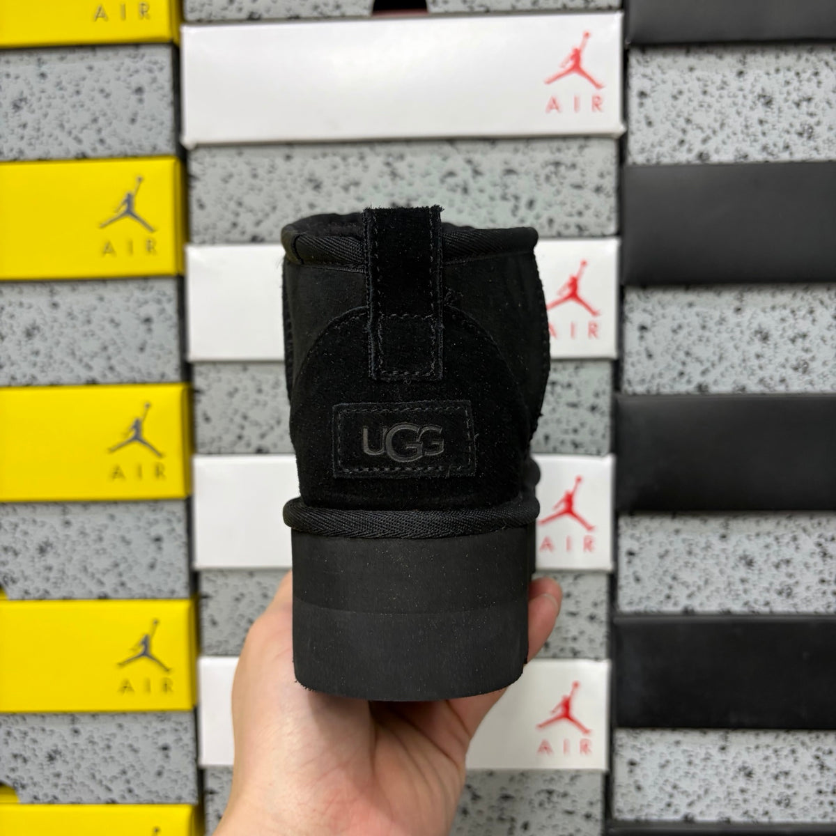 UGG Mini Platform Ankle Boots in Black – 3 cm