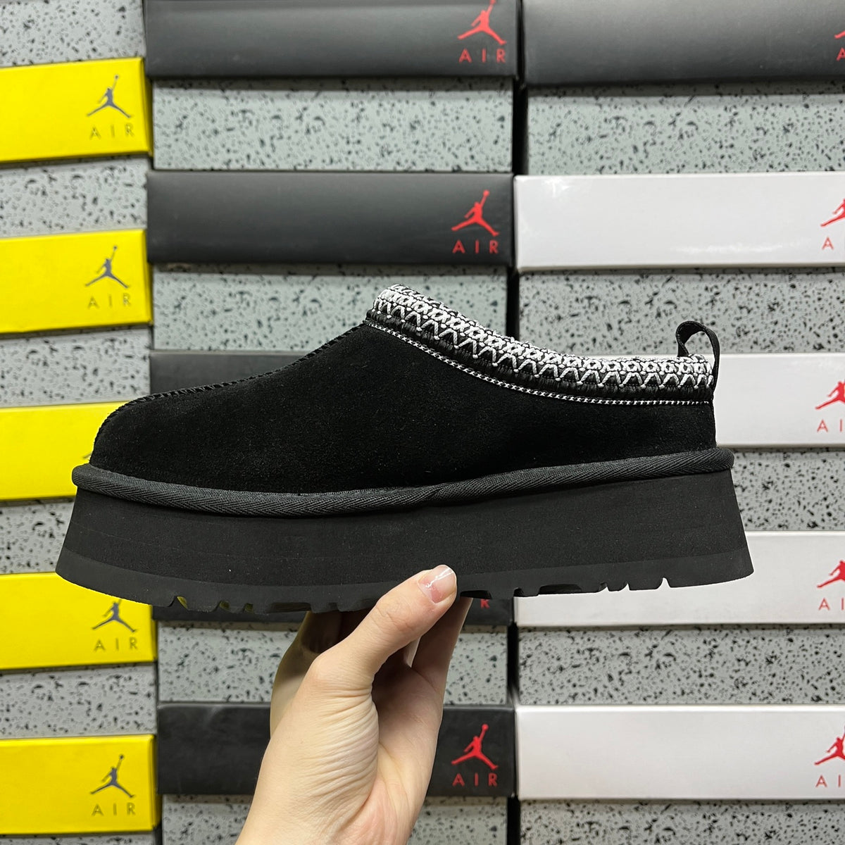 UGG Tazz II Platform Slippers in Black