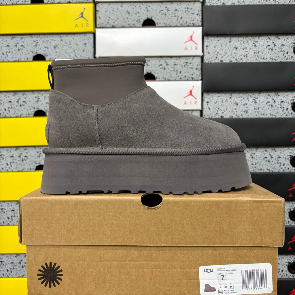UGG Platform Ankle Boots in Thundercloud Grey – Style 8170