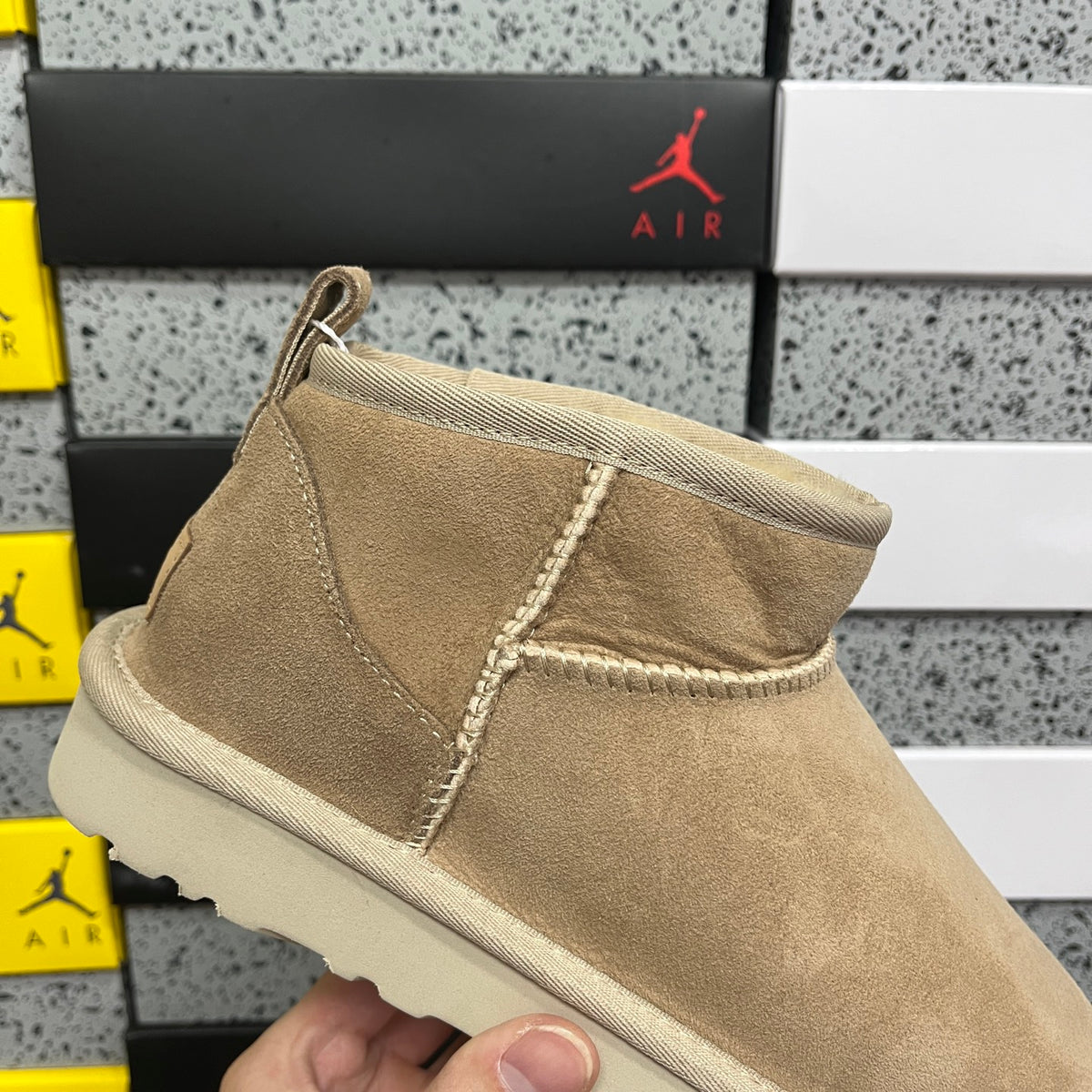 UGG Mini Ankle Boots in Sand – Style W1116109