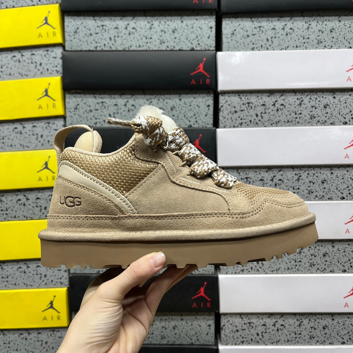 UGG Lowmel Lace-Up Shoes in Sand