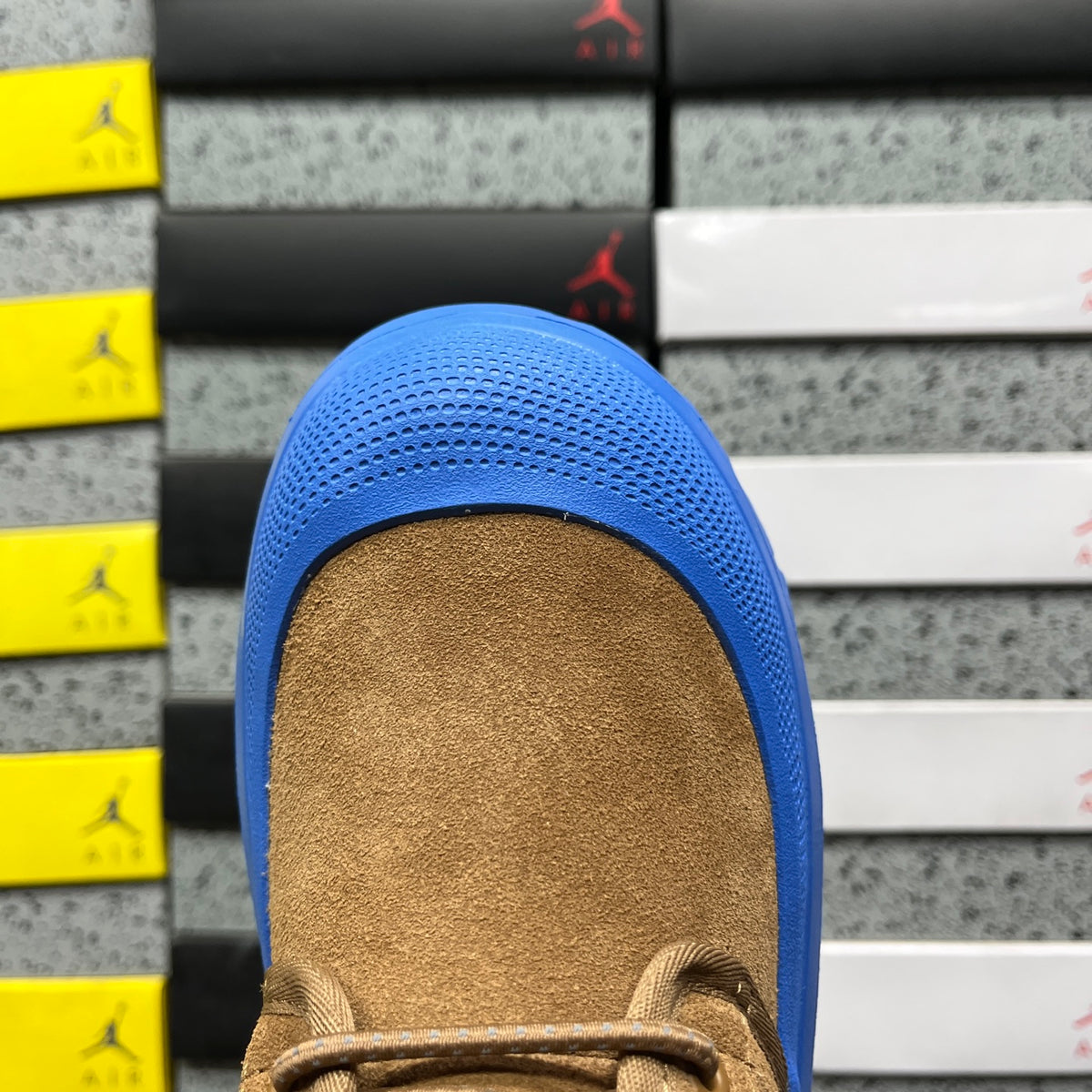 UGG Neumel Chunky-Sole Lace-Up Boots in Chestnut & Blue