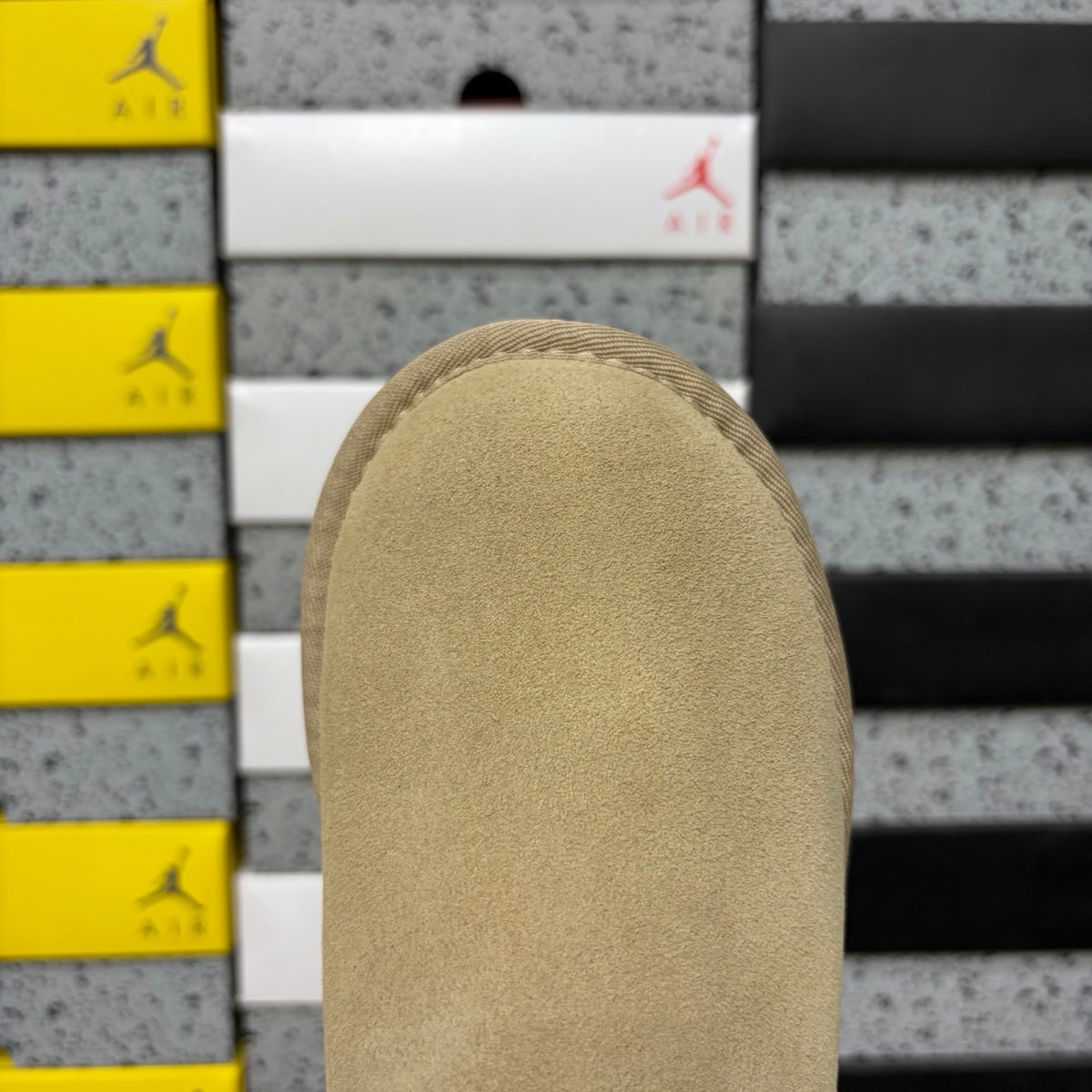 UGG Mini Platform Ankle Boots in Light Khaki – 5 cm