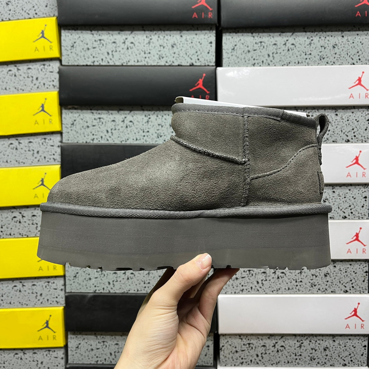 UGG Ultra Mini Platform Boots in Grey