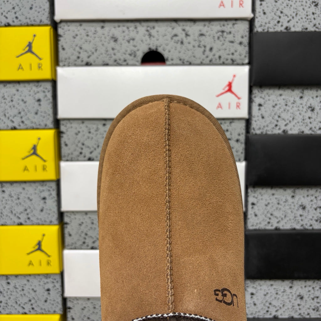 UGG Braided-Trim Slip-On Slippers in Chestnut – Style 5955