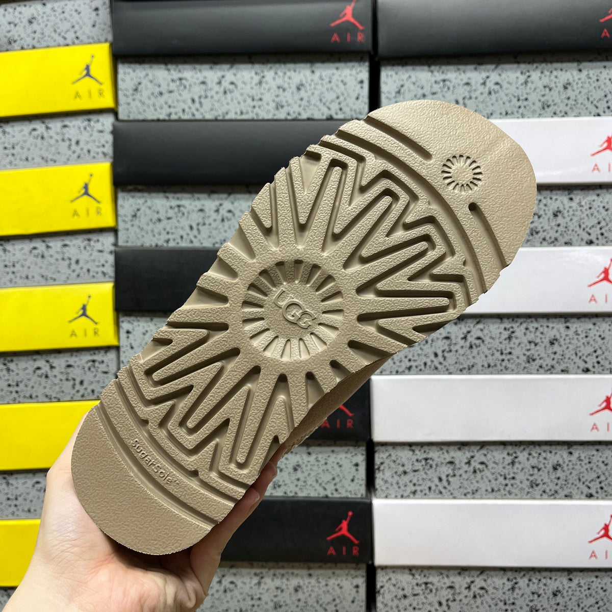 UGG Platform Slippers in Sand – Style 1122553