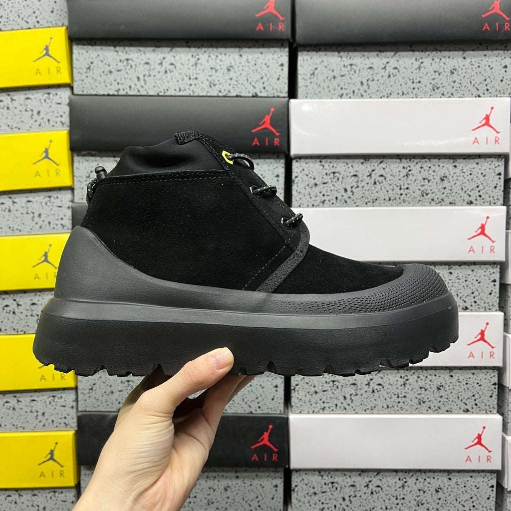 UGG Neumel Chunky-Sole Lace-Up Boots in Black