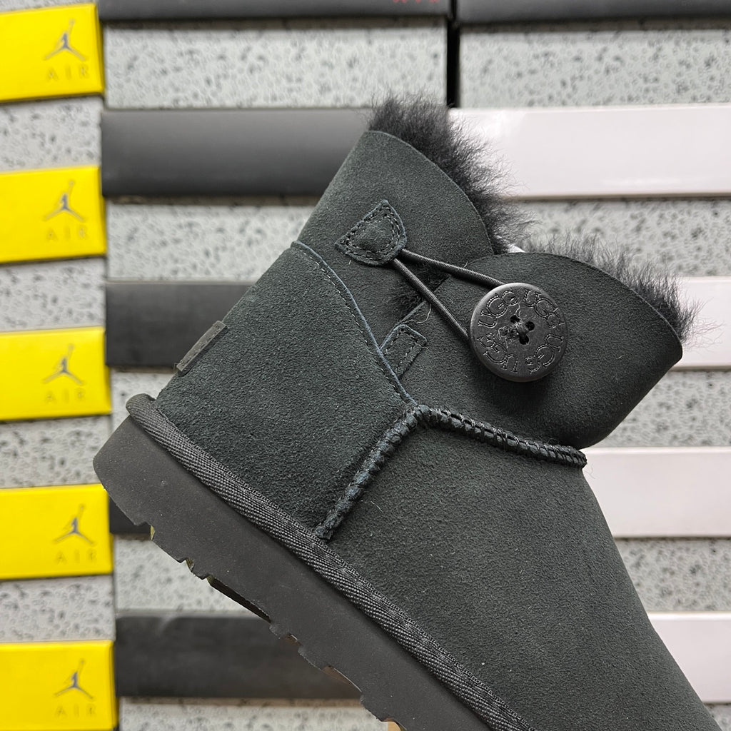 UGG Mini Bailey Button II Boots in Black