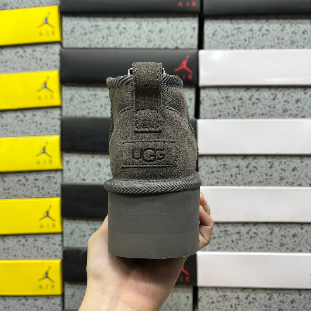 UGG Ultra Mini Platform Boots in Grey
