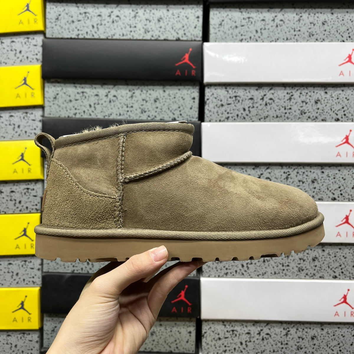 UGG Classic Ultra Mini Boots in Antelope Brown