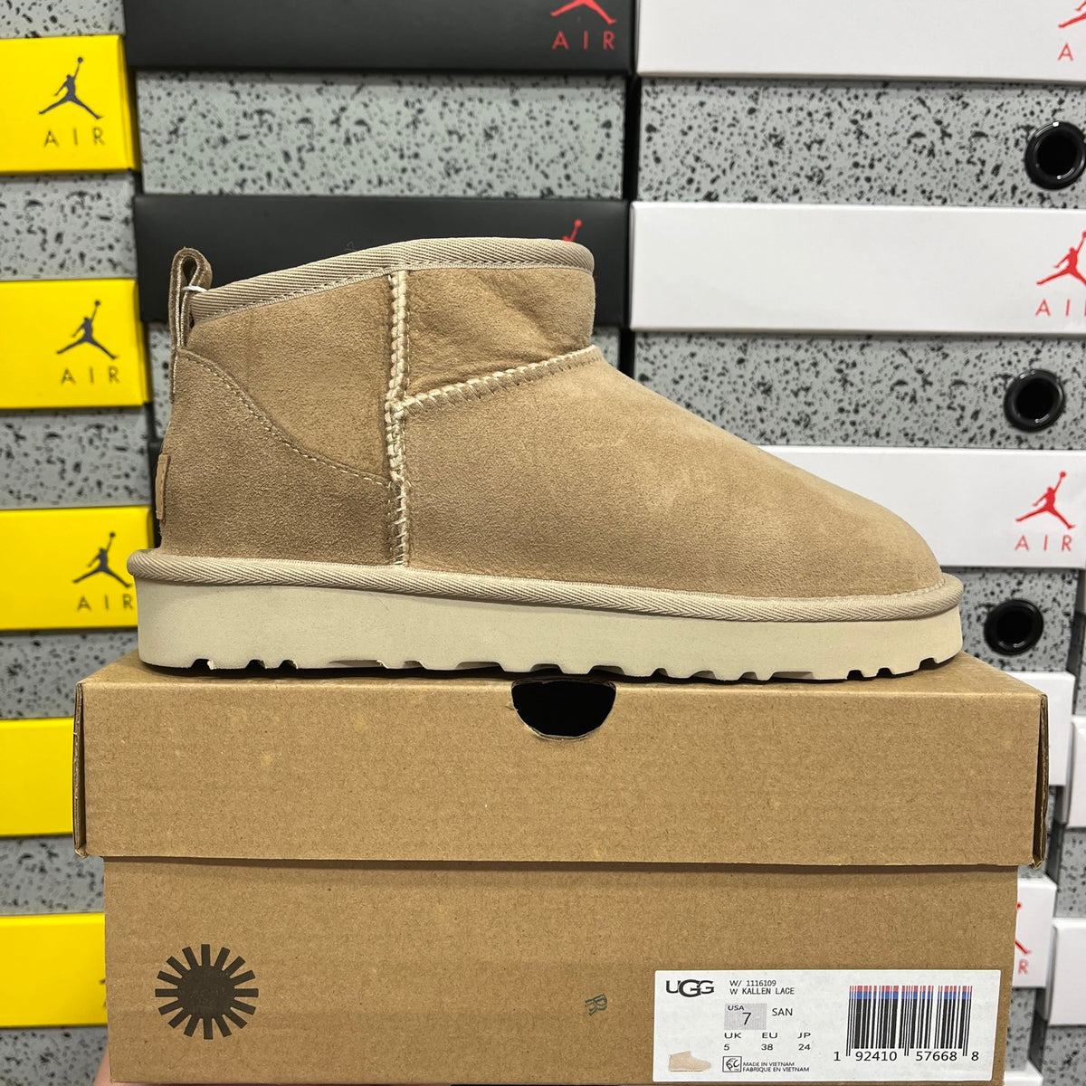 UGG Mini Ankle Boots in Sand – Style W1116109