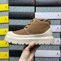 UGG Neumel Chunky-Sole Lace-Up Boots in Chestnut & Cream