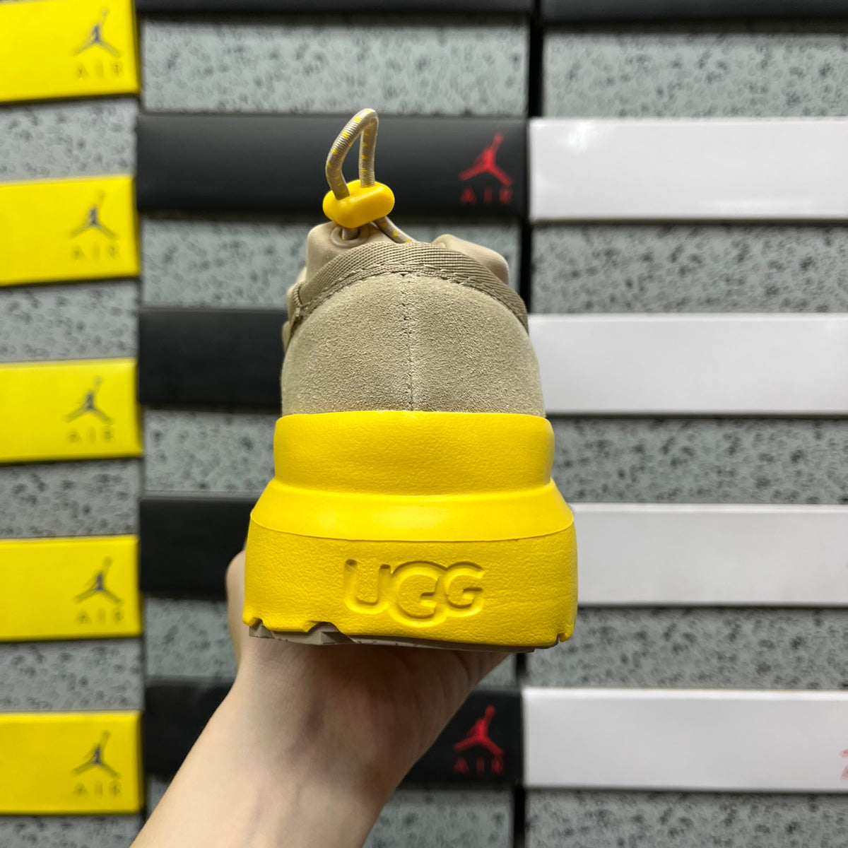 UGG Toggle Slip-On Shoes in Beige & Yellow
