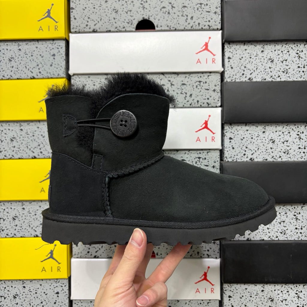 UGG Button-Detail Mid-Calf Boots in Black