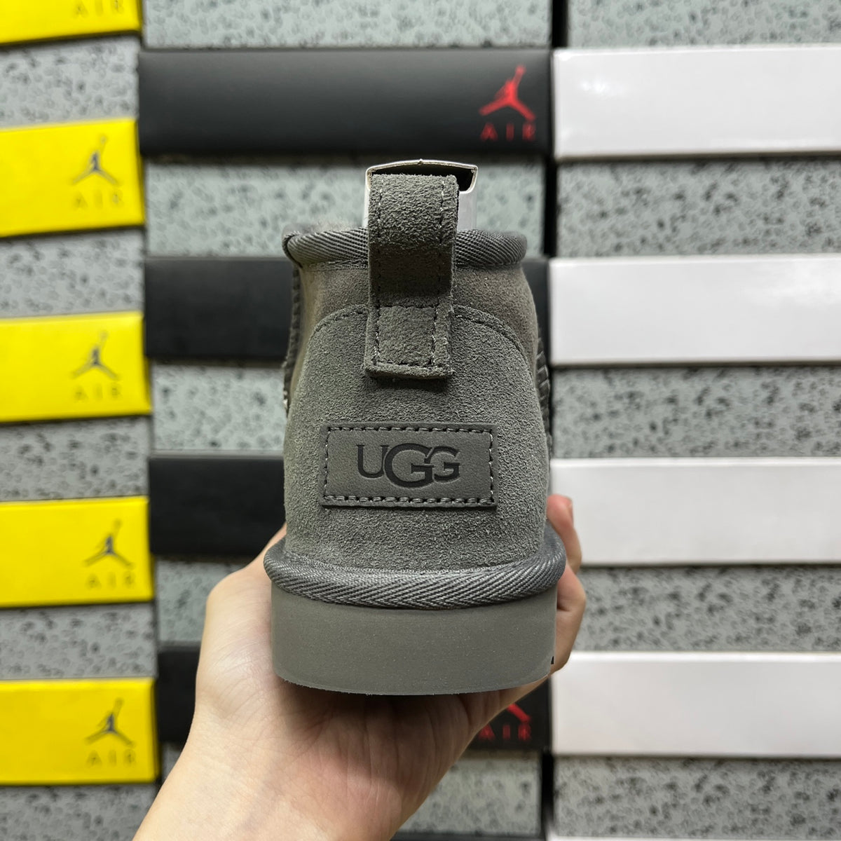 UGG Classic Ultra Mini Boots in Grey
