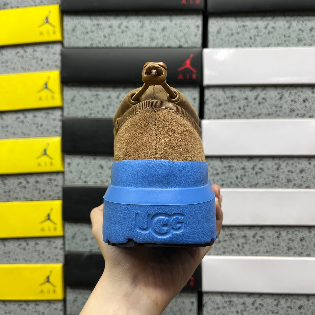 UGG Toggle Slip-On Shoes in Chestnut & Blue