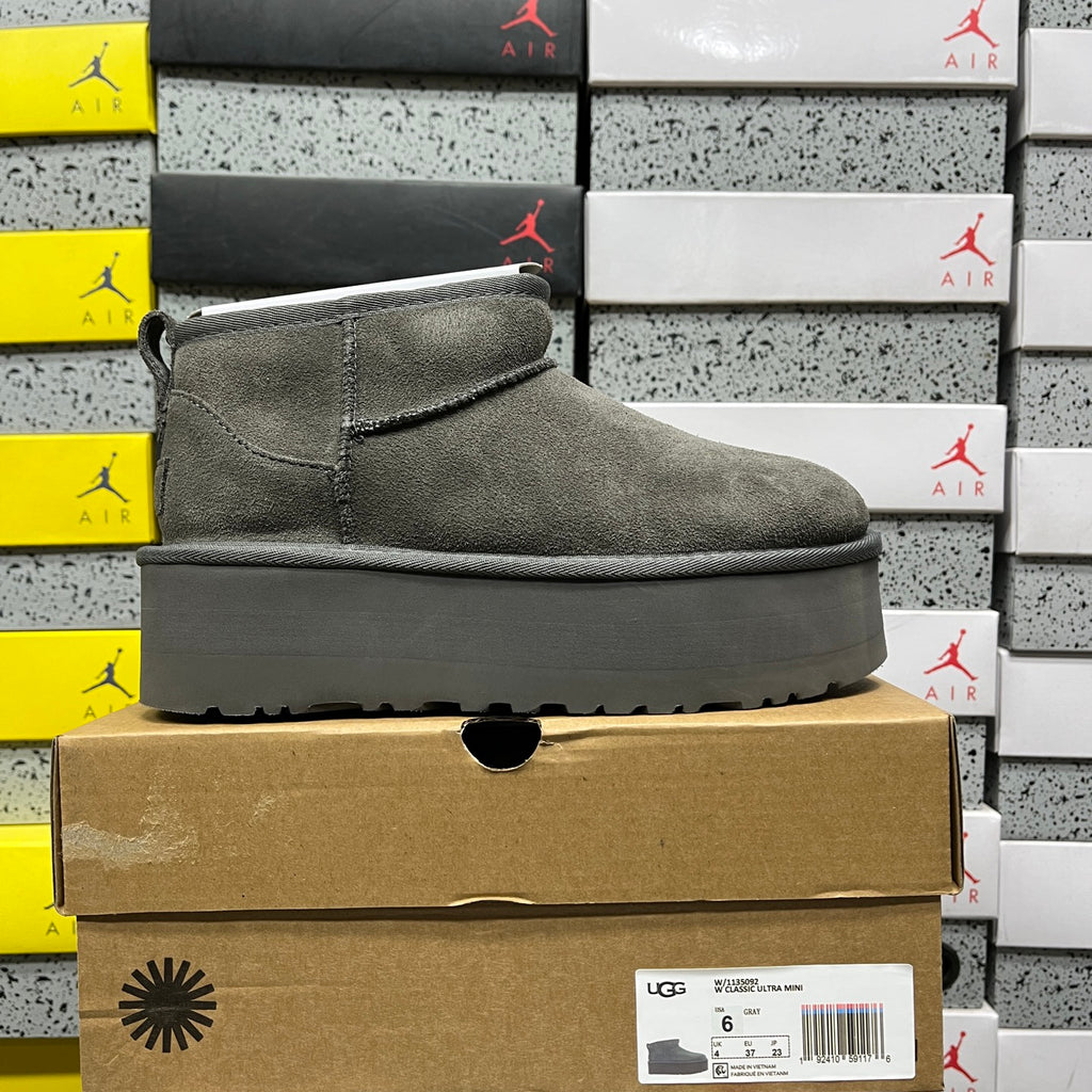 UGG Ultra Mini Platform Boots in Grey
