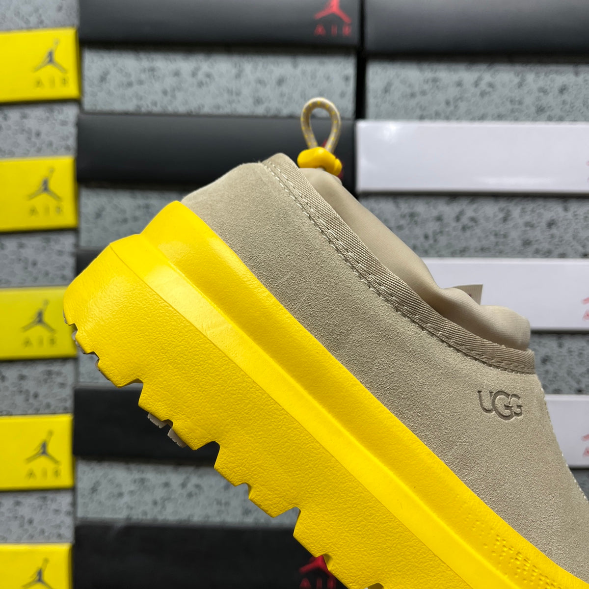UGG Toggle Slip-On Shoes in Beige & Yellow