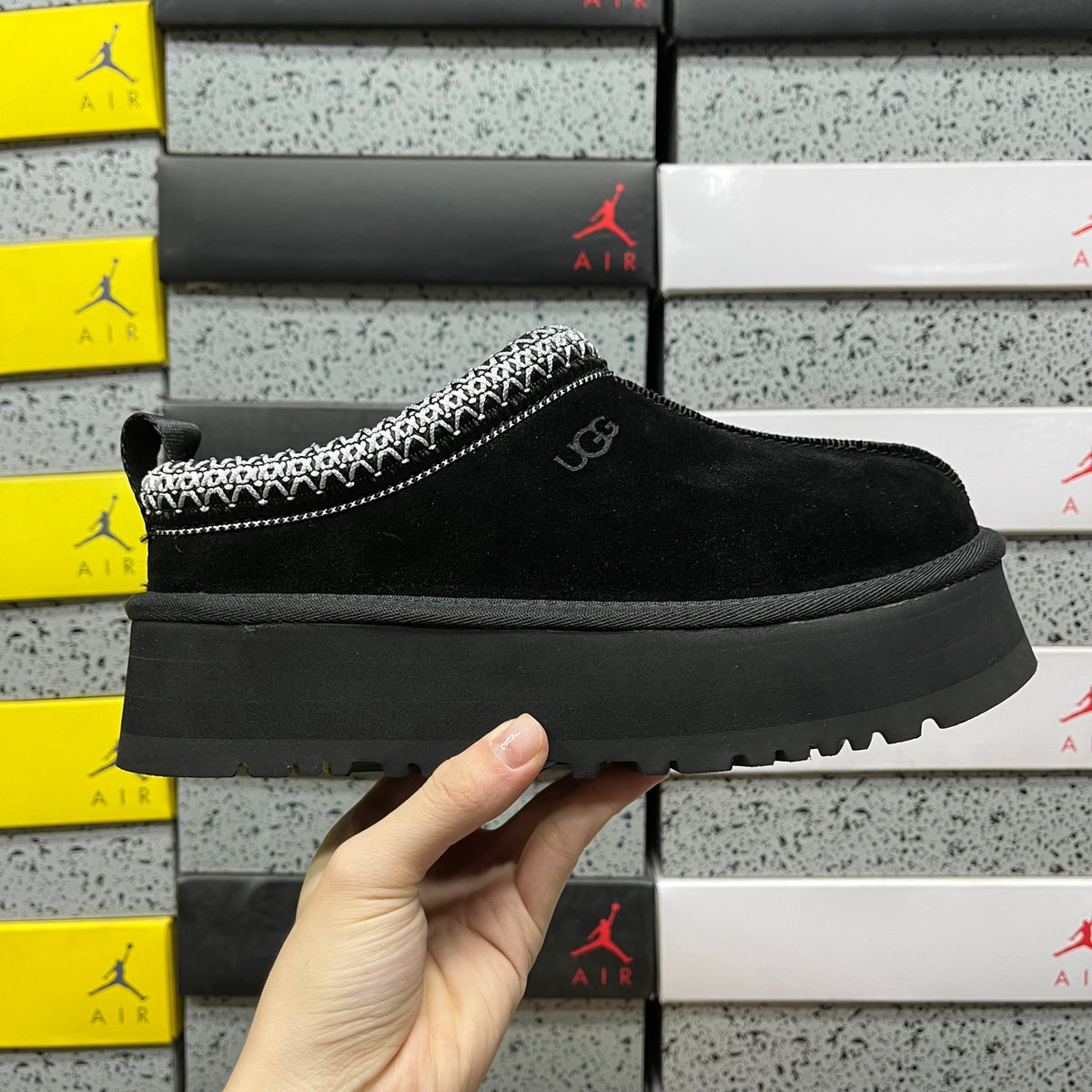 UGG Tazz II Platform Slippers in Black