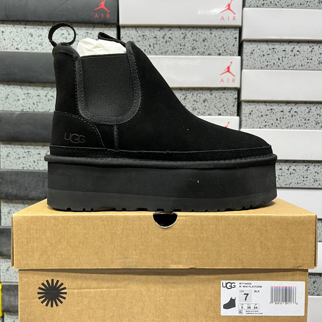 UGG Platform Chelsea Boots in Black