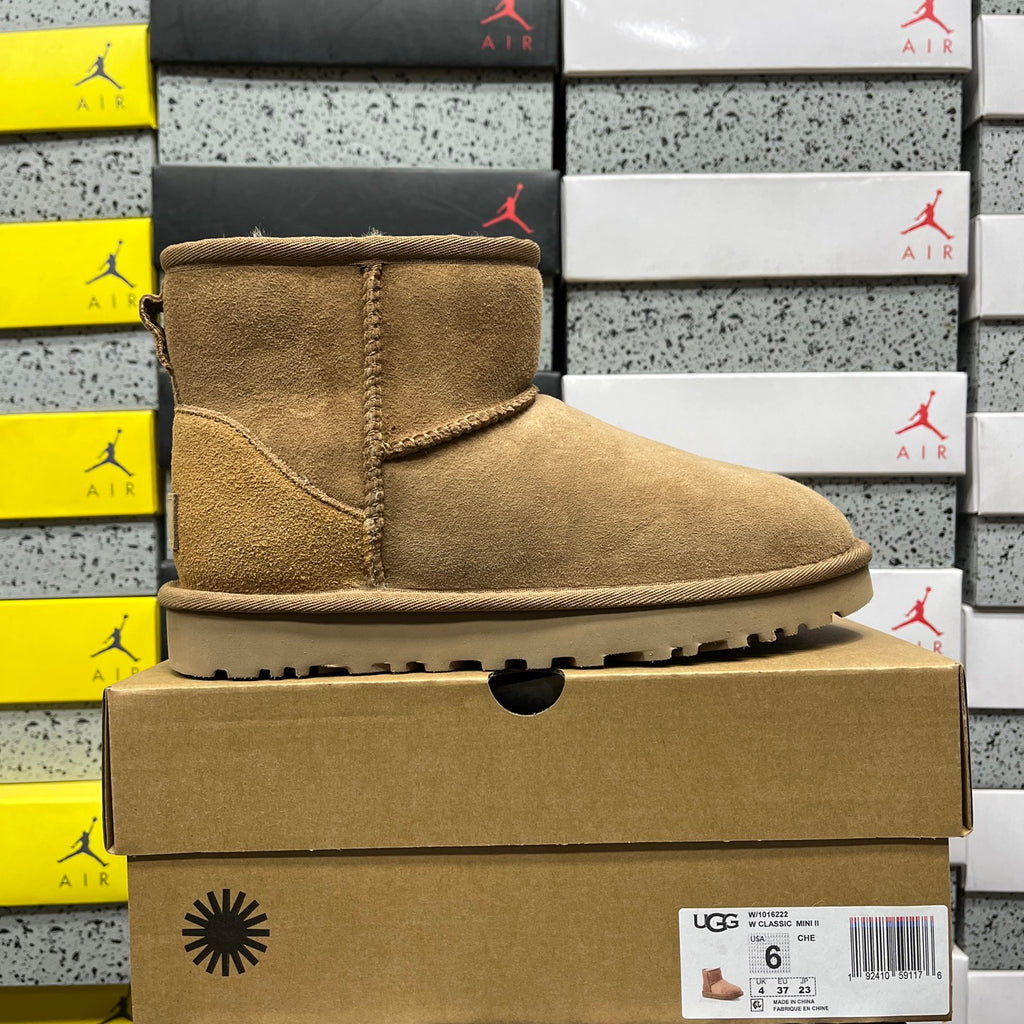 UGG Classic Mini Ankle Boots in Chestnut