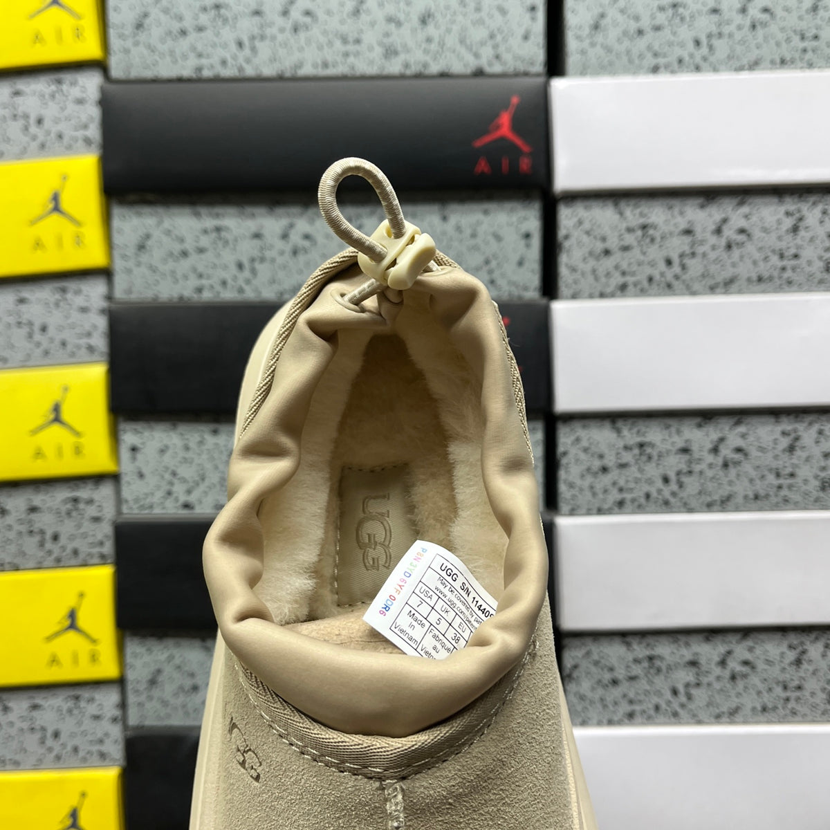 UGG Toggle Slip-On Shoes in Mustard Seed & Cream