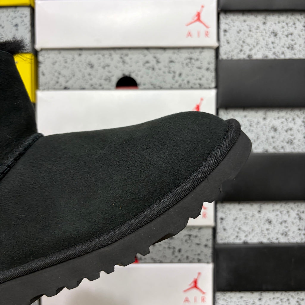 UGG Button-Detail Mid-Calf Boots in Black