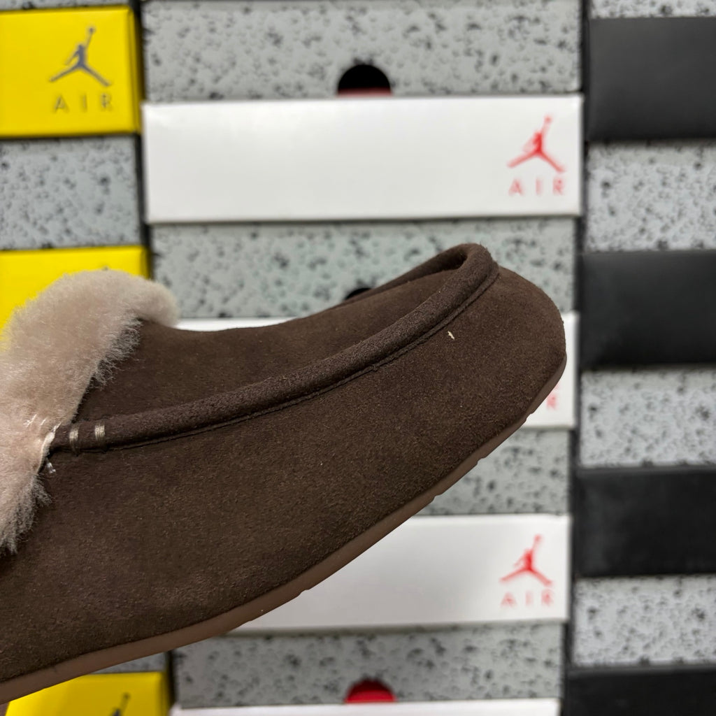 UGG Plush-Collar Slippers in Cocoa Brown – Style W1171391