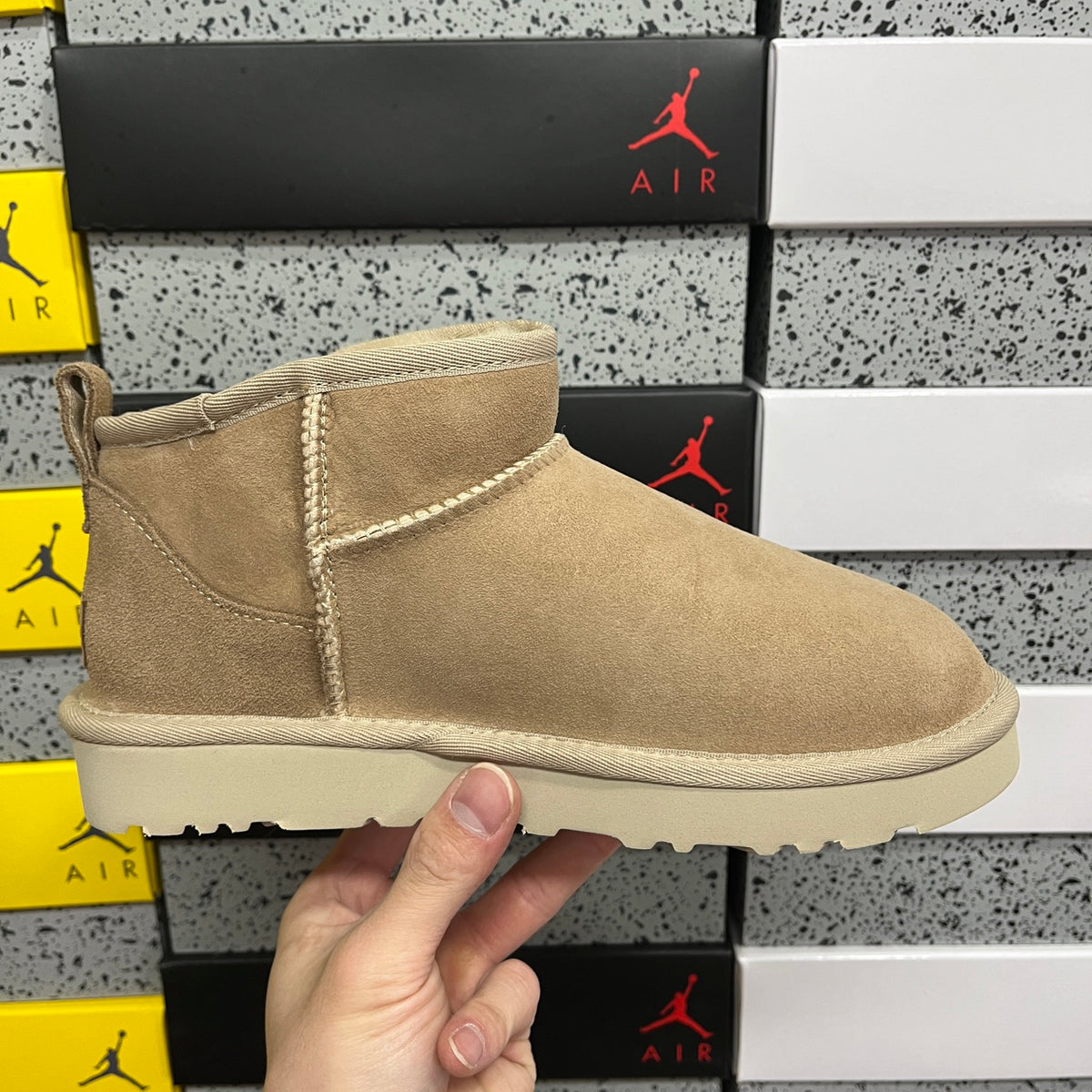 UGG Mini Ankle Boots in Sand – Style W1116109