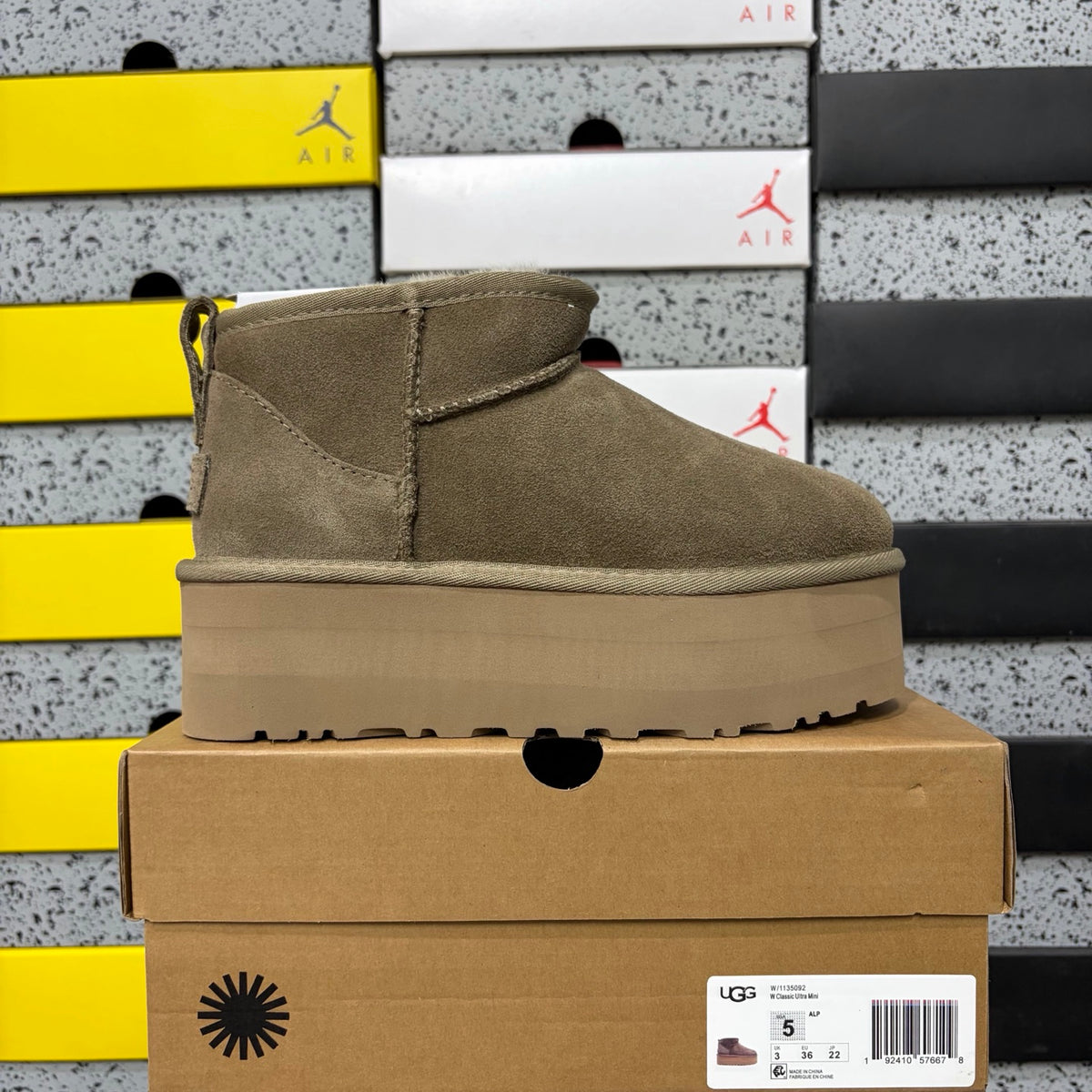 UGG Mini Platform Ankle Boots in Antelope Brown – 5 cm
