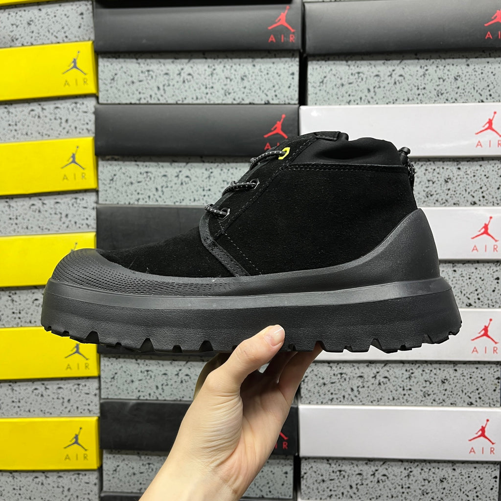 UGG Neumel Chunky-Sole Lace-Up Boots in Black
