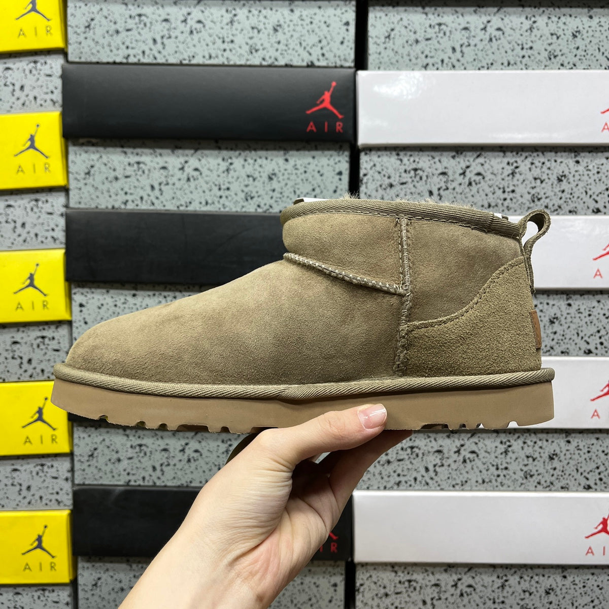 UGG Classic Ultra Mini Boots in Antelope Brown