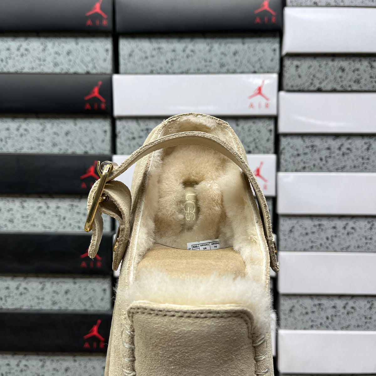 UGG Buckle-Strap Clogs in Mustard Seed