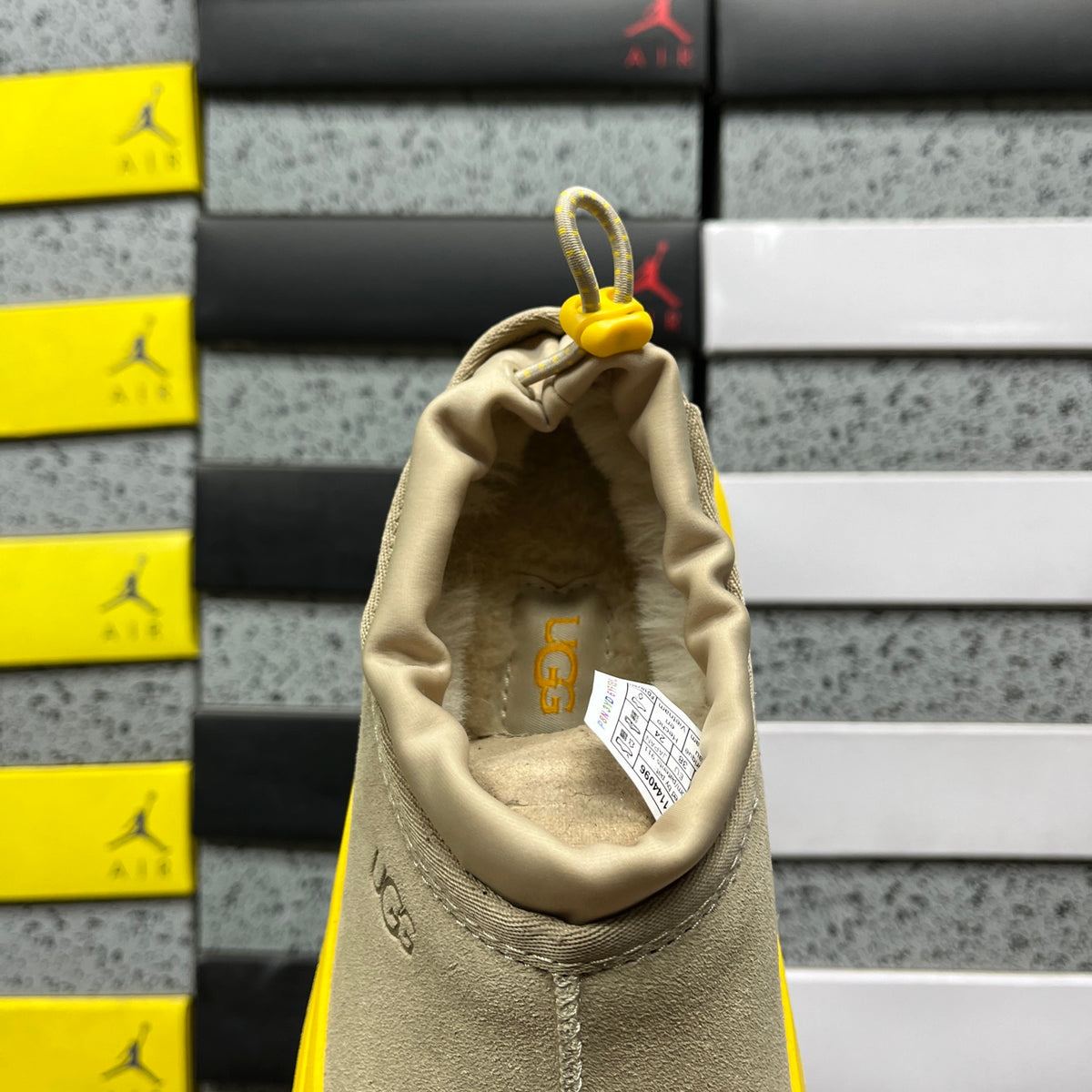 UGG Toggle Slip-On Shoes in Beige & Yellow