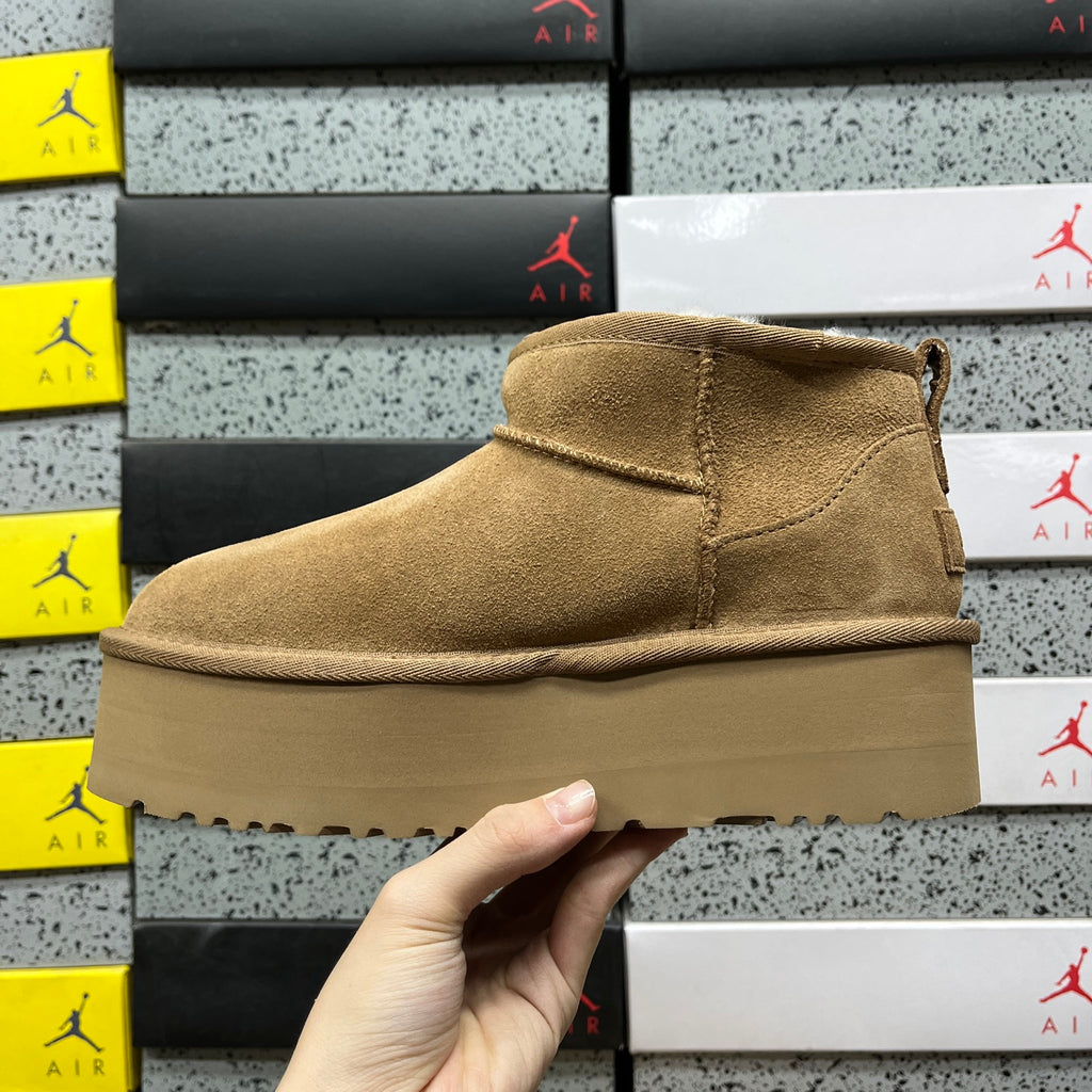 UGG Ultra Mini Platform Boots in Chestnut
