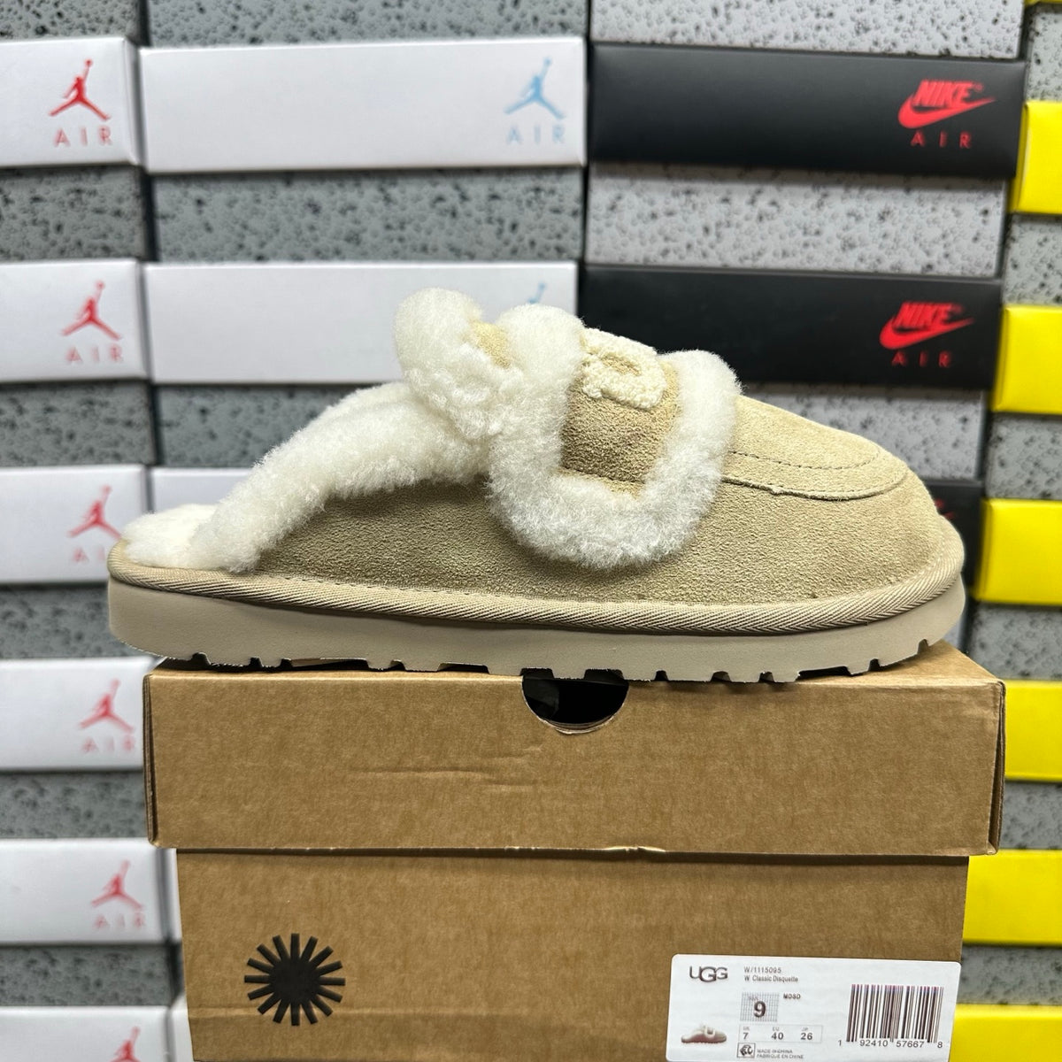 UGG Embroidered Mule Slippers in Sand – Style 5095