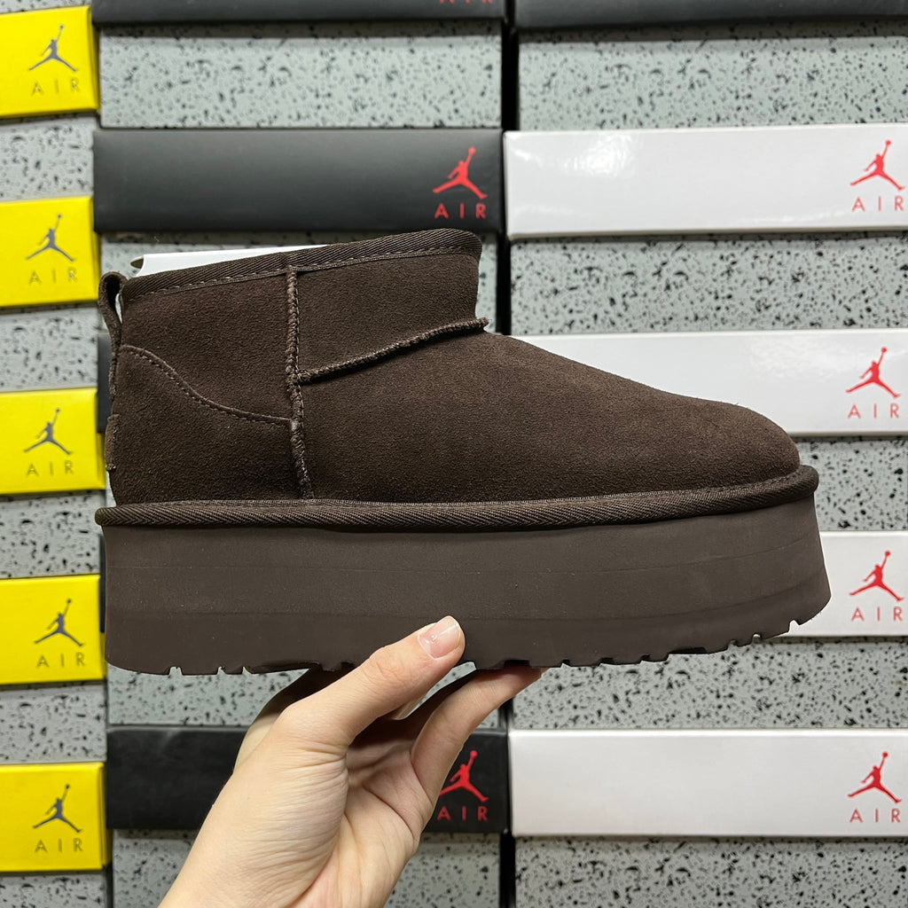 UGG Ultra Mini Platform Boots in Chocolate Brown