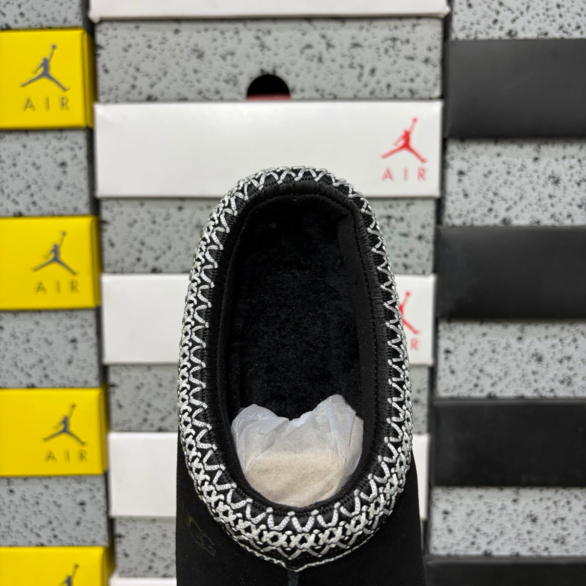 UGG Braided-Trim Slip-On Slippers in Black – Style 5955