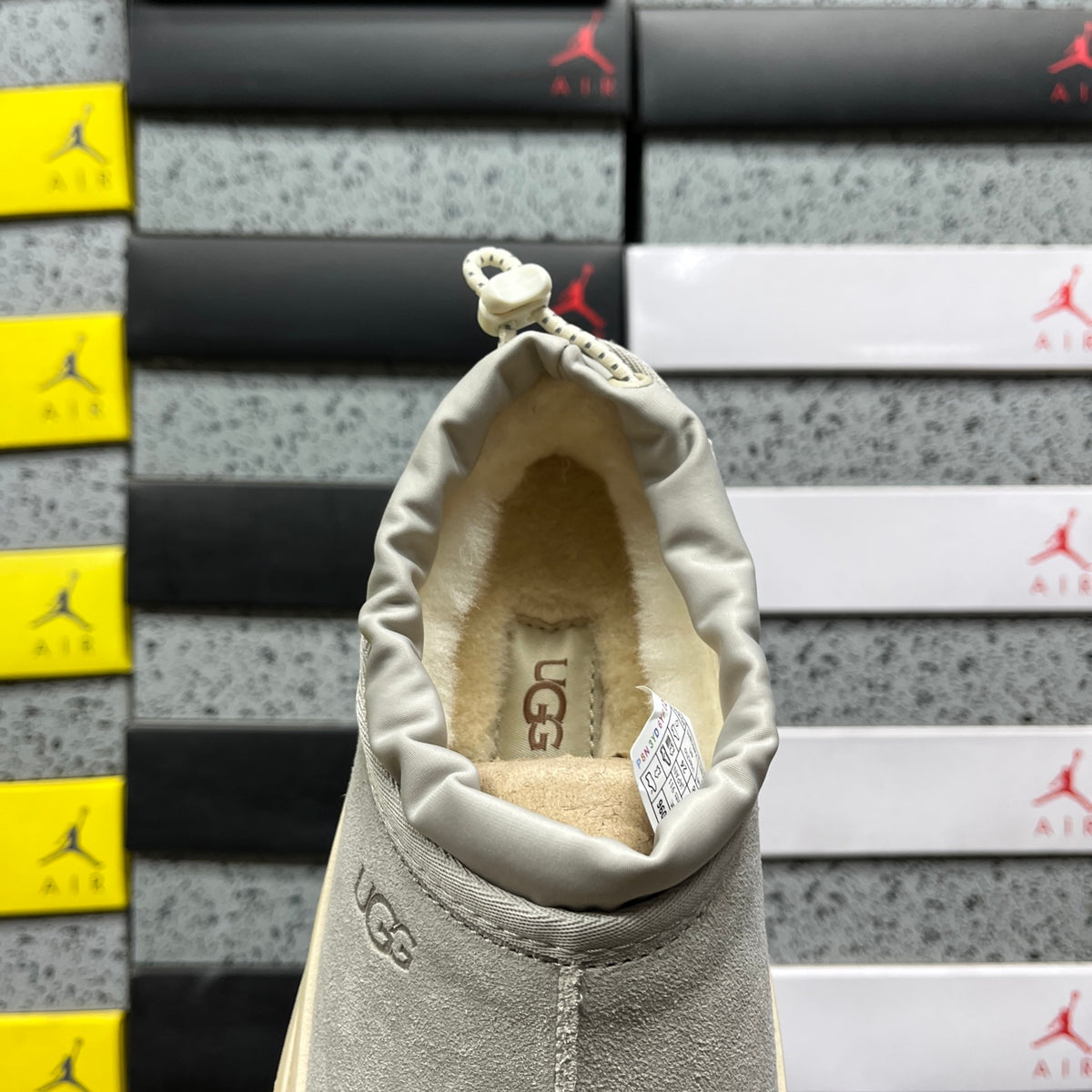 UGG Toggle Slip-On Shoes in Mist Grey & Cream