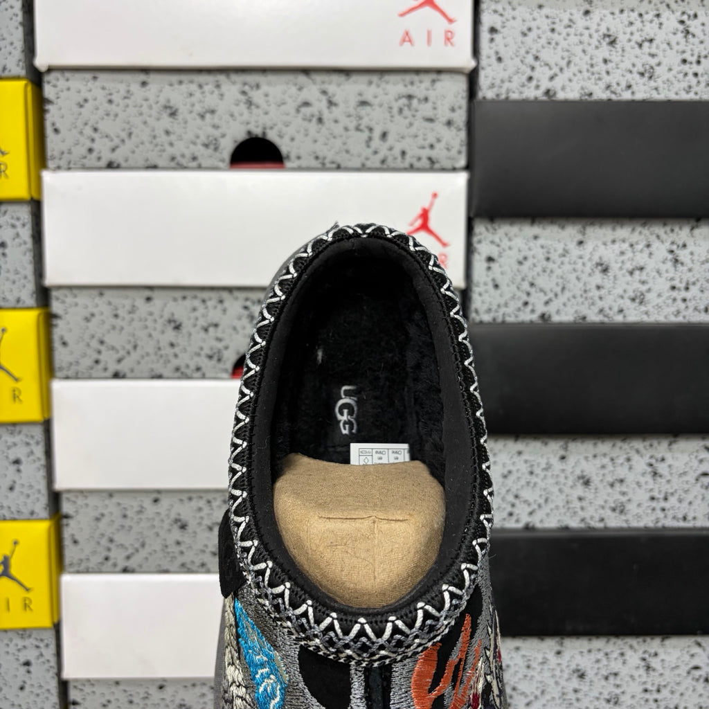 UGG Dragon & Tiger Embroidered Slip-On Shoes in Black – Style 2553