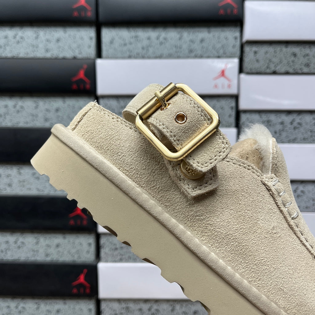 UGG Buckle-Strap Clogs in Mustard Seed