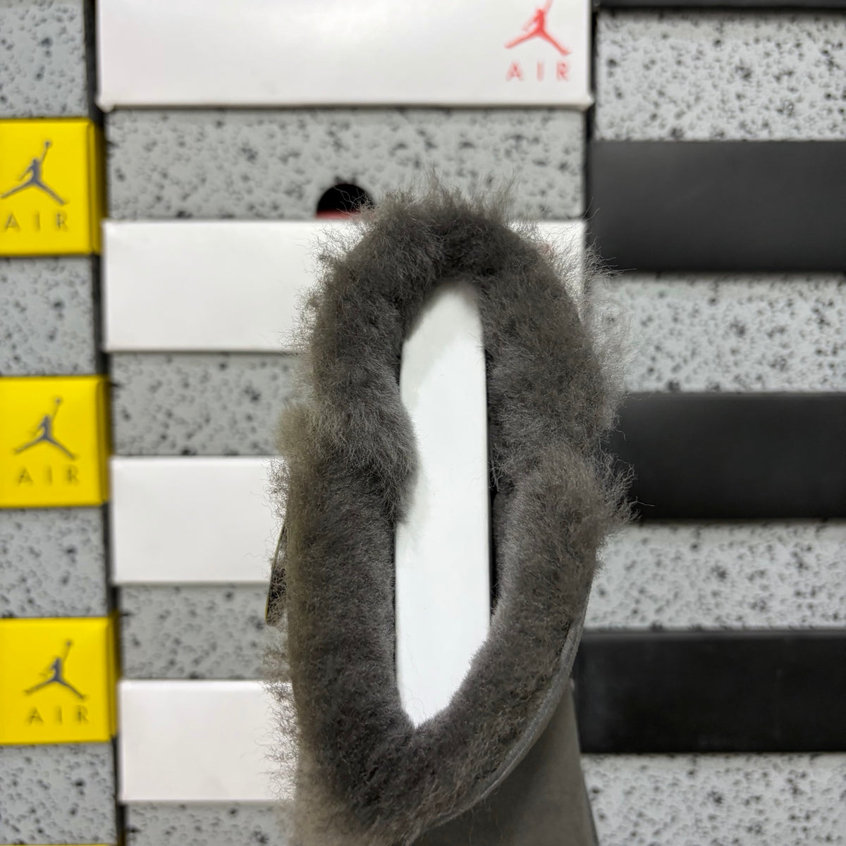 UGG Button-Detail Mid-Calf Boots in Grey