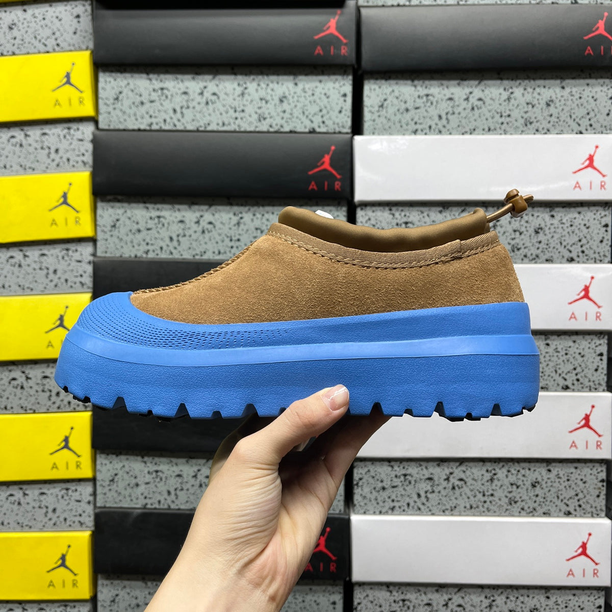 UGG Toggle Slip-On Shoes in Chestnut & Blue