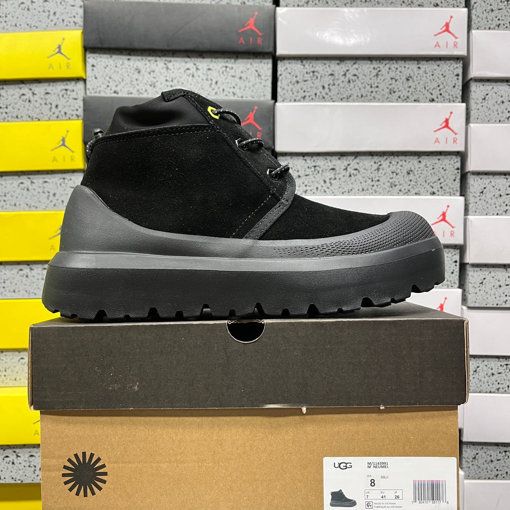 UGG Neumel Chunky-Sole Lace-Up Boots in Black