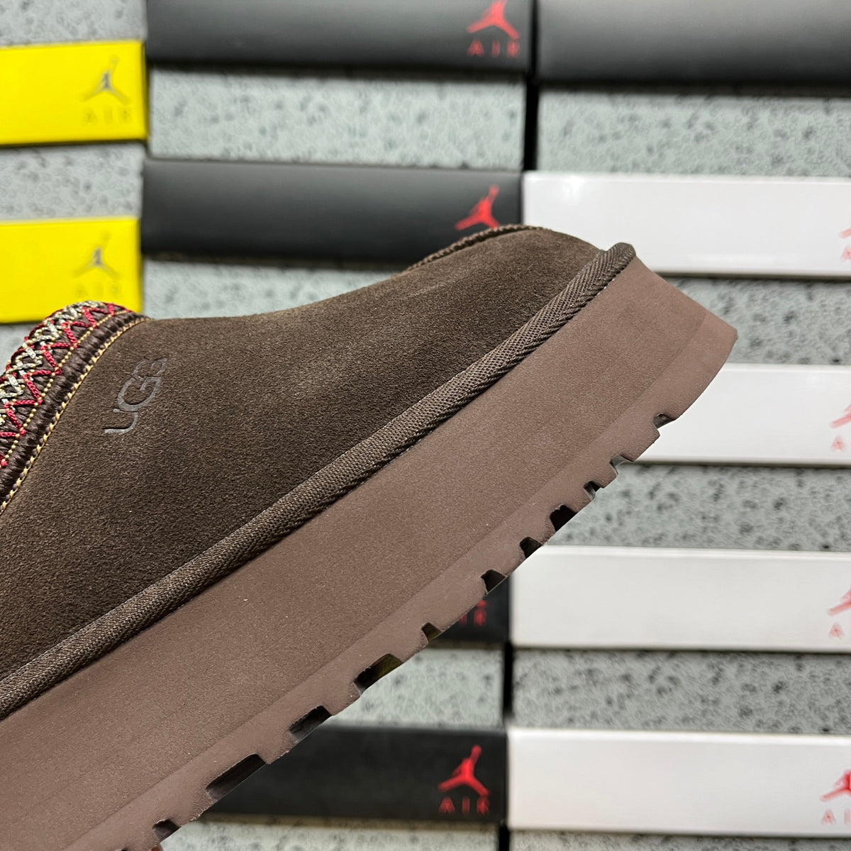 UGG Tazz II Platform Slippers in Cocoa Brown
