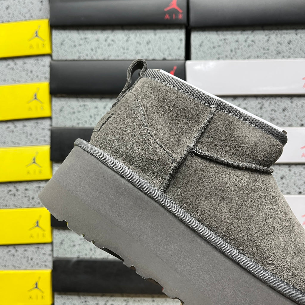 UGG Ultra Mini Platform Boots in Grey